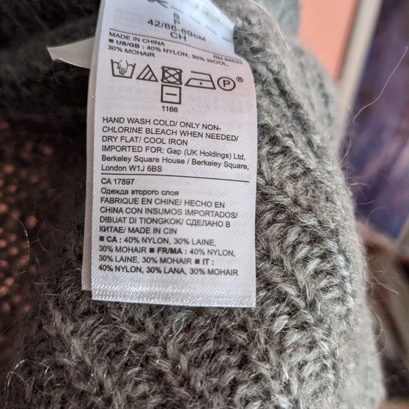 Banana Republic Heritage Long Open Front Cardigan Light Gray Heather Size S - Picture 3 of 7